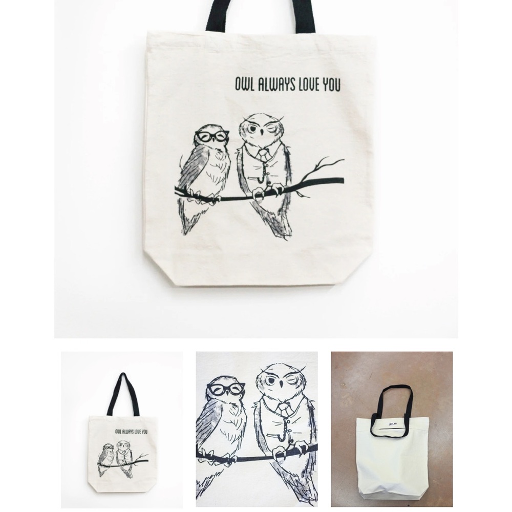Canvas tote bag. Owl always love you ❤️ NWT